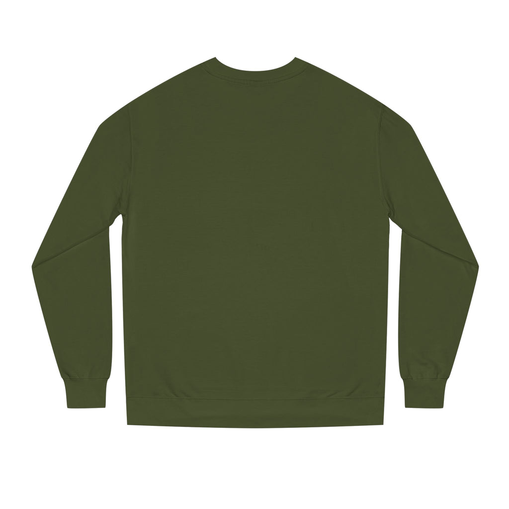 Alien Skull Crewneck Sweatshirt — Neon Green UFO Graphic