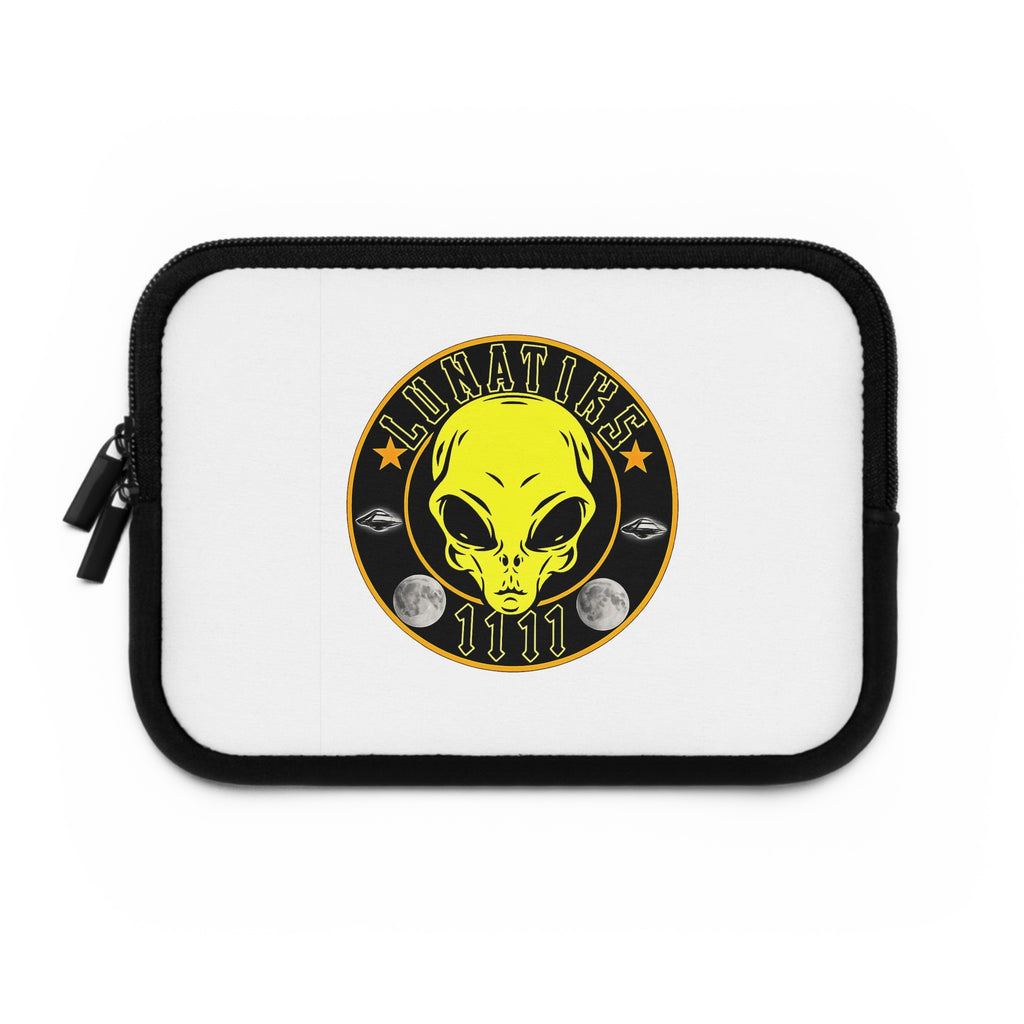 Lunatics Alien Emblem Laptop Sleeve – UFO, Moon & 1111 Tech Protector