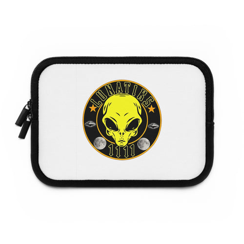 Lunatics Alien Emblem Laptop Sleeve – UFO, Moon & 1111 Tech Protector